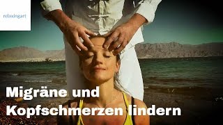 Kopfschmerzen lindern mit Massage KopfNacken auch bei Kater  LehrvideoAnleitung [upl. by Orenid]