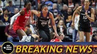 WNBA and players condemn racist abuse as Caitlin Clark’s Fever lose in playoffs [upl. by Nnaihs]