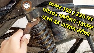 How to adjust pulsar 180  220 nitrox suspension [upl. by Ruben]