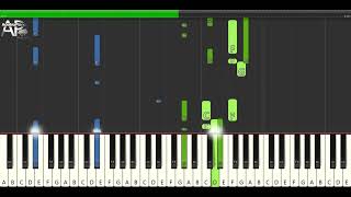 Genesis  Afterglow  Adelina Piano synthesia tutorial [upl. by Eoin821]