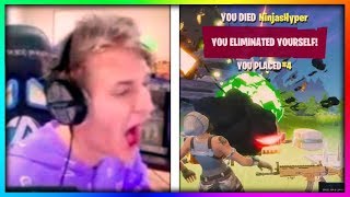 8 Times Ninja Got Outplayed in Fortnite Battle Royale RAGE [upl. by Notselrahc]