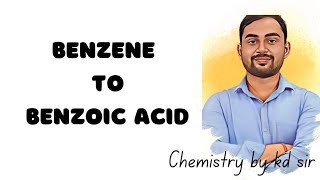 Conversion of benzene to benzoic acid gattermann koch reaction class 12 [upl. by Errot]