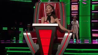 Gymani sings quotpovquot by Ariana Grande  The Voice 2021 [upl. by Ednargel]