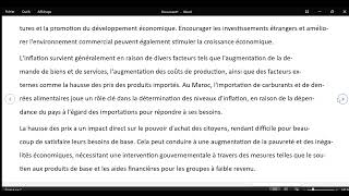 Sujet sur linflation et de la hausse des prix et leurs impacts sur notre vie quotidienne [upl. by Ledniahs881]