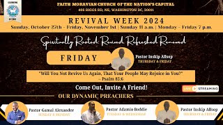 Week of Revival Friday Pastor Inskip Allsop 11012024 [upl. by Utley669]