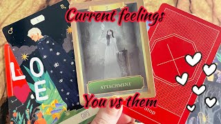 Current feelings  You vs them  Hindi tarot card reading  Love tarot card [upl. by Ttreve]