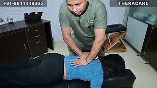 Chiropractic Adjustment for backpain neckpain cervical Sciatica trending pain gurgaon india [upl. by Arihaz]