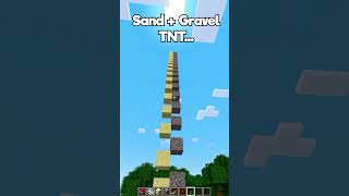 Minecraft Sand  Gravel TNT😨 もういいよ minecraft shorts [upl. by Adle]