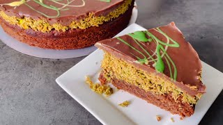 How to make a Dubai Chocolate Cake  Dubai Chocolade Cake  كيك الشوكولاتة دبي [upl. by Fleta]