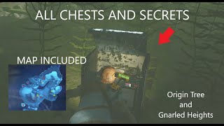 Origin Tree and Gnarled Heights ALL CHESTS  MAP INCLUDED [upl. by Narot]