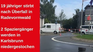 19 jähriger getötet vor der Sparkasse in Radevormwald [upl. by Georges]