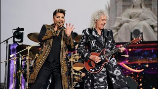 Adam Lambert and Brian May  The Queen Platinum Jubilee Party 2022 [upl. by Neras602]