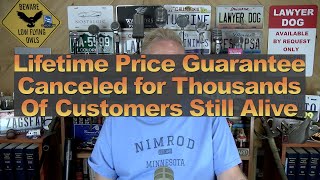 Lifetime Price Guarantee Canceled for Thousands of Customers Still Alive [upl. by Scherle]