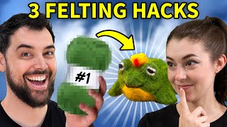 Testing 3 Needle Felting Hacks w Maya Higa [upl. by Manly]