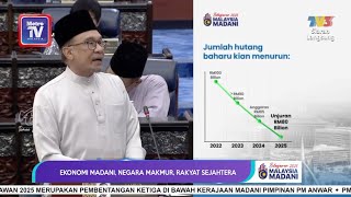 Jumlah hutang baharu kian menurun diunjur cecah RM80 bilion 2025 [upl. by Beilul]