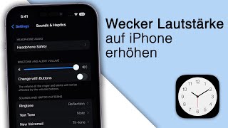 iPhone Klingelton amp Wecker Lautstärke erhöhen 2023 [upl. by Dasteel]