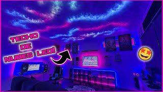 COMO hacer un TECHO de NUBES LED CONTROLADO🕹 por ALEXA [upl. by Walcoff]