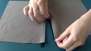 Cómo coser una cremallera a mano How to sew a zipper by hand [upl. by Atonsah]