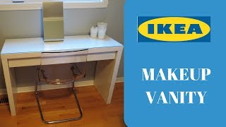 IKEA MALM MAKEUP VANITY [upl. by Adyl665]