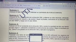 Prueba del Emulador 8088 Grupo 15 1K02 [upl. by Yrrag]