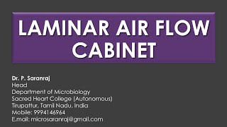 Laminar Air Flow Cabinet [upl. by Ware298]