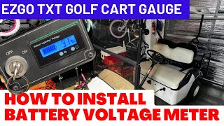 How to Install Golf Cart Voltage Gauge and Battery Meter [upl. by Neale484]