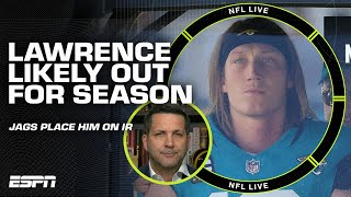 Trevor Lawrence placed on IR likely out for the remainder of the season  Adam Schefter  NFL Live [upl. by Bergeman]