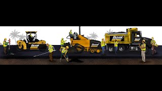 Asphalt Paving Operation Training Video  Positions and Equipment [upl. by Adnalohs]