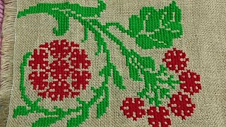 cornerborder cross stitch designason selai designhow to make a ason design [upl. by Sergias712]