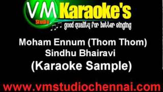 Sindhu Bhairavi  Moham Ennum Karaoke Sample [upl. by Bajaj]