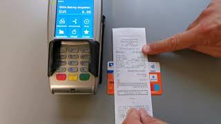 Fallweise Umstellung von girocard auf Maestro oder VPay  Verifone VX680 [upl. by Adnolrehs]