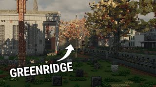 We Built A Spooky Minecraft Town Greenridge [upl. by Roy]