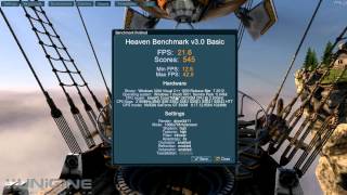 Acer Aspire 5750G i7 2670QM Heaven V30 Benchmark Results [upl. by Ntsyrk]