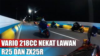 VARIO 218CC VS R25 VS ZX25R [upl. by Cryan]