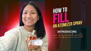 How to fill an atomizer  refillable perfume bottle spray  TheTravalo Fast amp Easy [upl. by Cirek815]