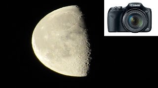 Canon PowerShot SX530 HS Moon Zoom Test [upl. by Mailand]