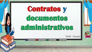 Contratos y documentos administrativos [upl. by Acnairb]