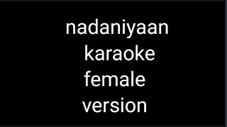 akshath nadaaniyan karaoke female version with lyrics  kaise tu gungunaye muskuraye karaoke [upl. by Nyad782]