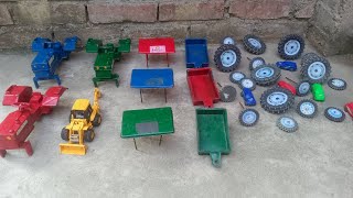 Mini tractor toy fitting  Mahindra 3476 sonalika 2945 Jcb car toy video [upl. by Euqinay698]