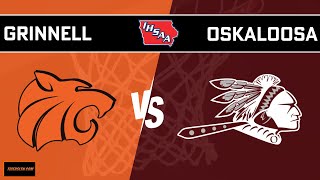 Grinnell Varsity Boys Basketball vs Oskaloosa 12423 at 730 pm [upl. by Anhsirk]