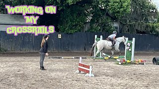 Working on My Crossrails Equestrian Training and Tips [upl. by Atiekram]