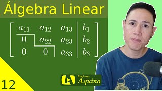 Escalonamento de Matrizes — Método de Gauss  12 Álgebra Linear [upl. by Anaihs]