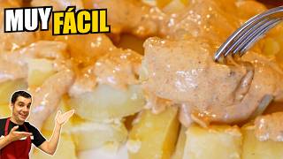 Una tapa deliciosa PATATAS MOZÁRABE fáciles en 5 minutos [upl. by Savadove954]