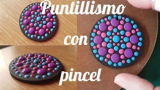 Puntillismo Dotillism con pincel consejos y trucos [upl. by Corsiglia]