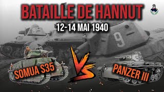 HANNUT la première grande bataille blindée 1940  Somua vs Panzer III [upl. by Kimmie]