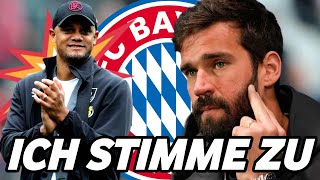 Alisson Becker wurde gut bezahlt um zum FC Bayern München zu wechseln🔴fußball News [upl. by Lohse]