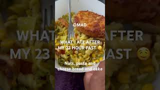 WHAT I ATE AFTER MY 23 HOUR FAST DAY 68 intermittent fasting weightlossjourney omad shorts [upl. by Kristos]