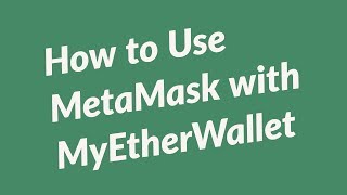 Metamask with MyEtherWallet Ethereum and ERC20 tokens Wallet with Metamask [upl. by Nallek709]