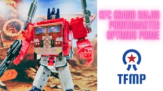 Transformers Masterpiece Optimus Prime Powermaster  KFC Grand Raijin P15  Super Ginrai [upl. by Fina]