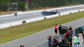 Drag Race  Bruce Thrifts wreck vs John Taylor at Gainesville Raceway [upl. by Eerized231]